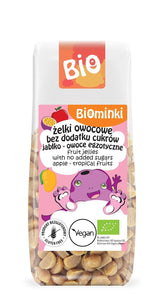 Fruit jellies without added sugar Apple - exotic fruits ORGANIC 75 g - BIOMINKI